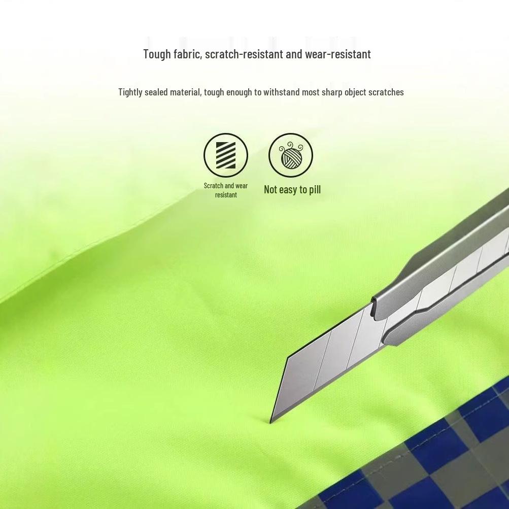 Set Impermeabile e Pantaloni Riflettenti 150D: Spalle scoperte, Spessore maggiorato, Protezione integrale per lavori gravosi e sotto la pioggia battente.
