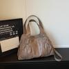 Women's Shoulder Bag Solid Color Large Capacity Travel Commuter Tote Bag