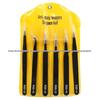 6-Piece Stainless Steel Precision Tweezers Set – Straight & Curved Tips for Eyelash Extensions, Manicure & DIY