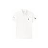 Logo Print Loose Short Sleeve Polo Shirt Men Tops White A11M121152F-WT