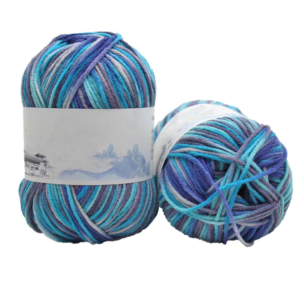 

Пряжа для вязания крючком Разноцветная Свитер Шарф Перчатки Комплект детской одежды Аксессуары Подарки своими руками Удобный набор мотков Нитки 4-слойные