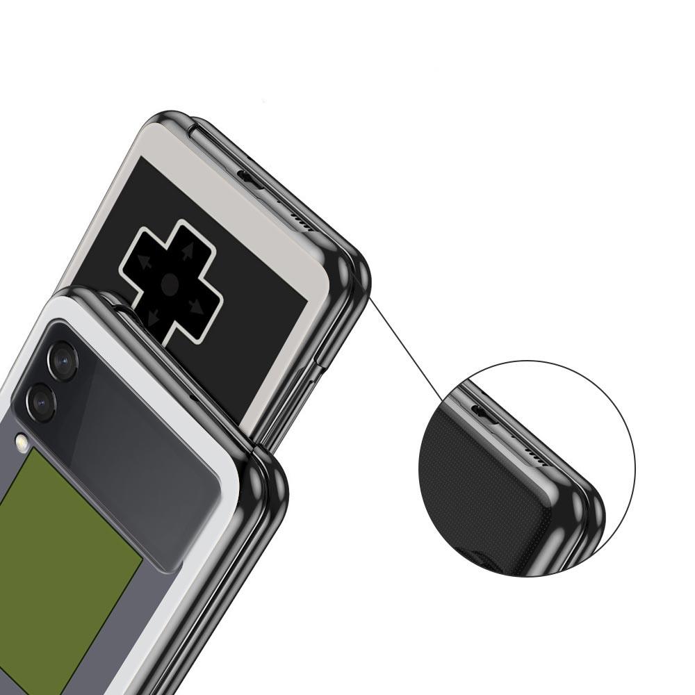 Z Flip 4 Phone Case for Samsung Galaxy Z Flip 3 5G ZFlip3 Flip3 Zflip Flip4 Black Hard Cover Vintage Tape Camera Gameboy Shell