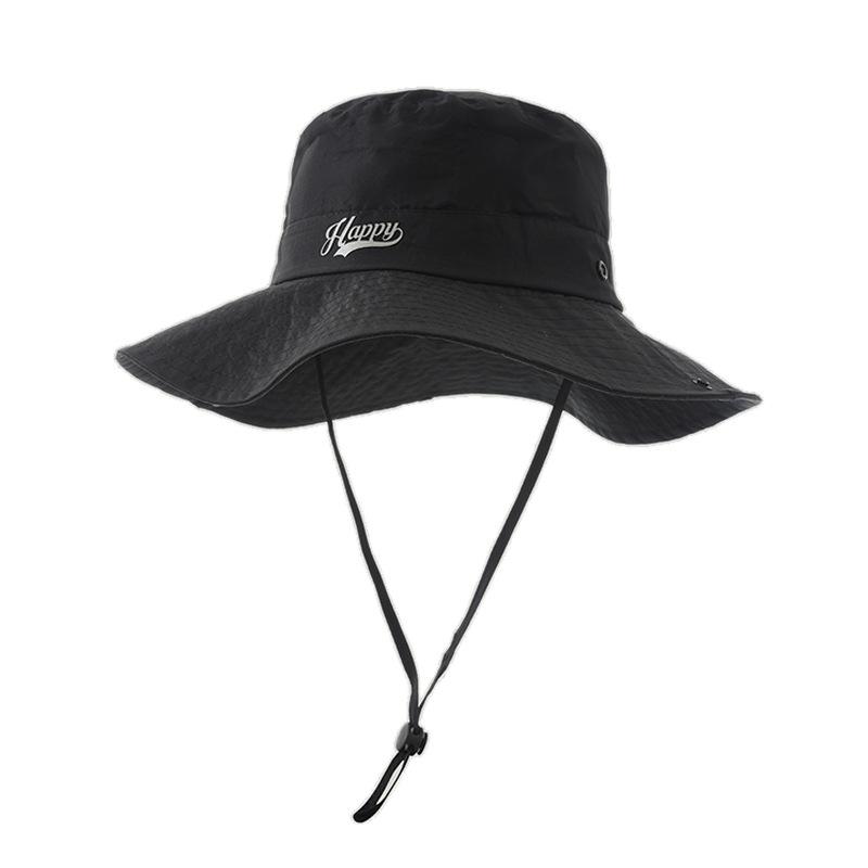 Spring and Summer Hat Men's Outdoor Sports Fishing Hiking Mountain Hat High Quality Windproof Solid Color Versatile Sunshade Bucket Hat