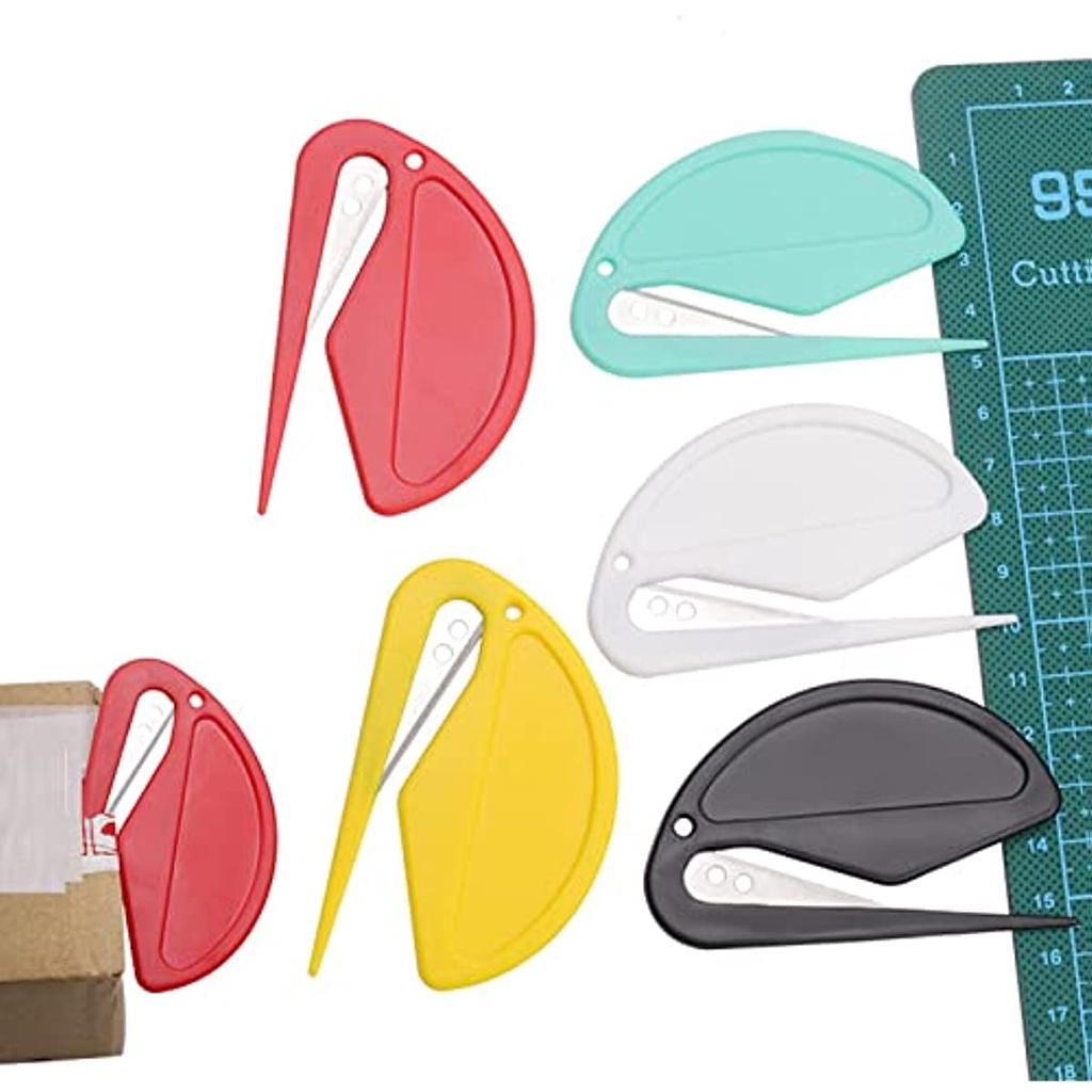 Letter Open Envelope Opens Plastic Envelope Plastic Efficient Open Mail Paper Cutting With Metal Blade Mini Plastic Letter Open for Packing Mail and