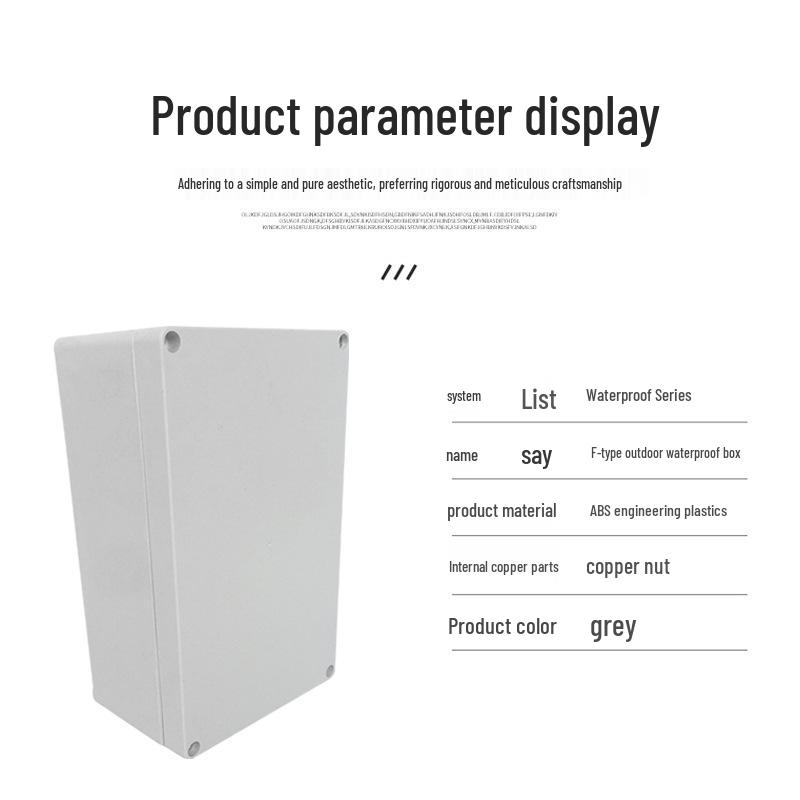 Outdoor Waterproof Plastic Junction Box for Security Cables & Circuit Protection