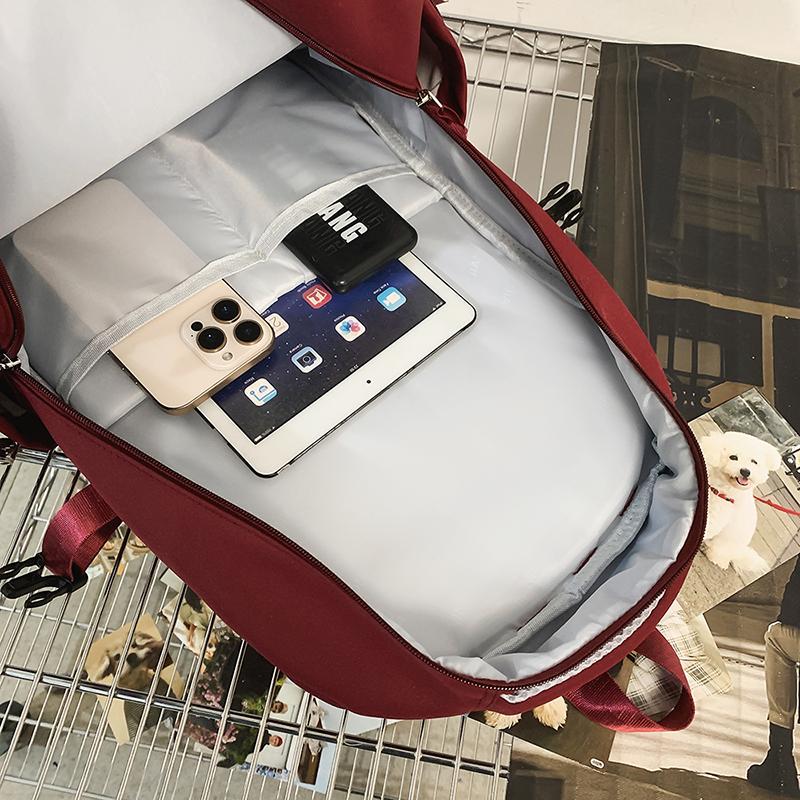 Backpack Men's Large Capacity Computer Travel Backpack Female Junior High School Student Schoolbag