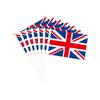 10pcs Queen Elizabeth II Platinums Jubilee Flags On Stick Queen Enthronement Union Jack Hand Held
