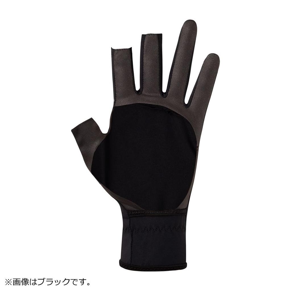 Rękawiczki bez dłoni płaskie szare XL [Daiwa] DG-8224