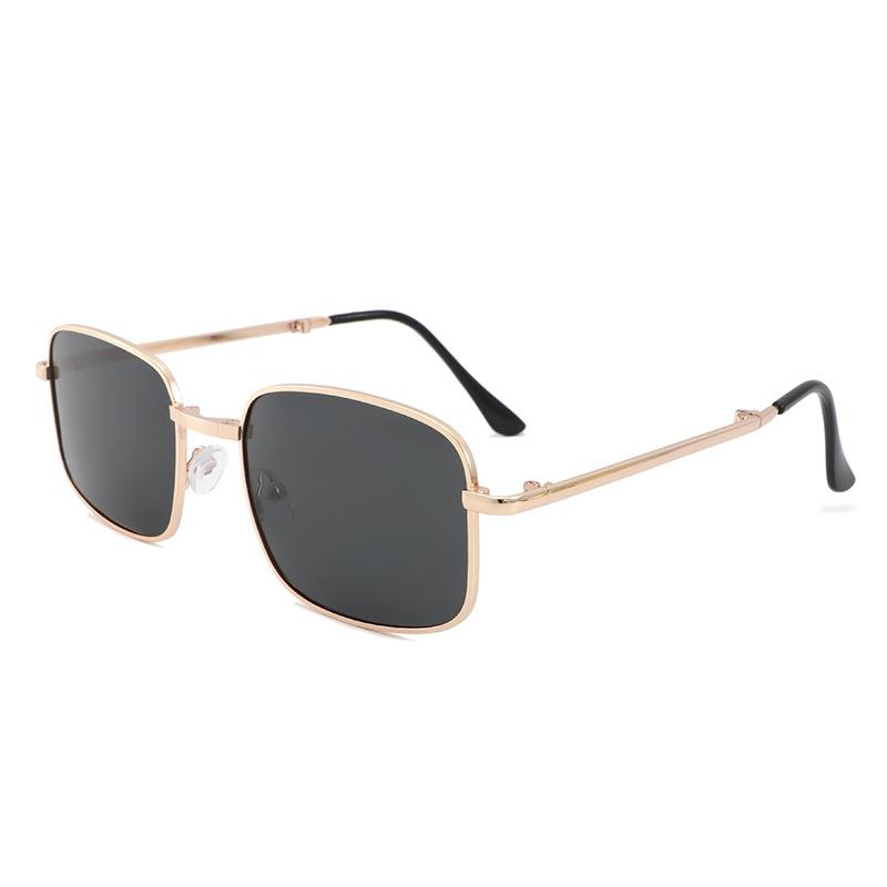 Metal fashion high-end sunglasses men's sunscreen sunglasses women's folding sense of radiation protection experts explosion