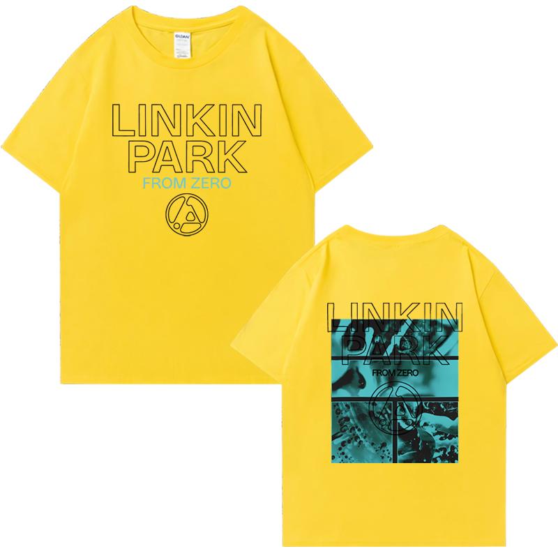 2025 Hot Sale Linkin Park From Zero World Tour Short Sleeve T-shirts Unisex Hip Hop Summer Cotton Men Women Oversized Tee Shirt