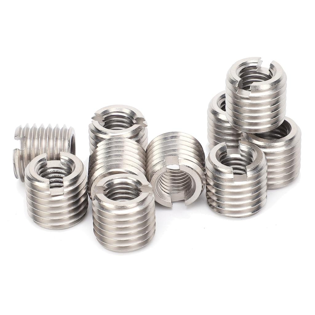 10Pcs Thread Inserts Male Female Reducing Nut Repair Tool Stainless Steel Fastener Hardware