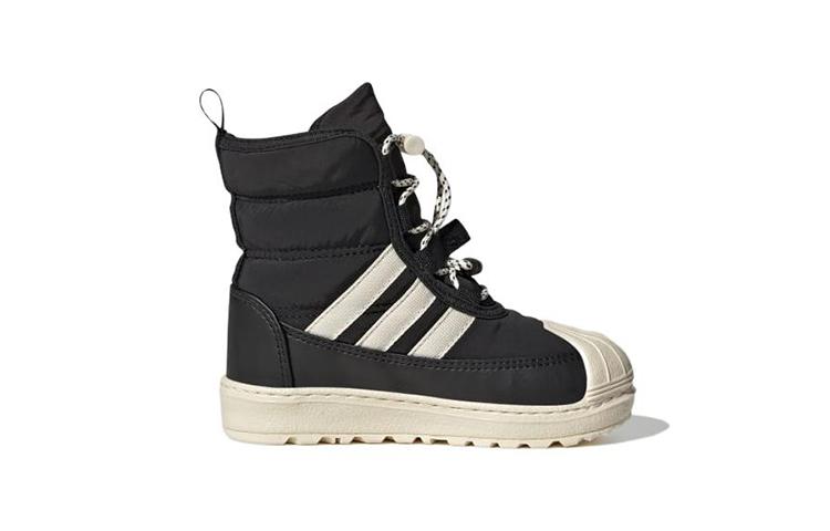 adidas Originals Superstar Collection 360 2.0 High Top Toddler Shoes Black White Infant And Toddler GX9079