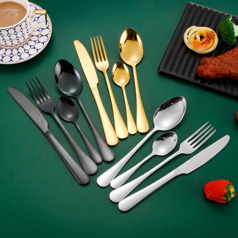 Stainless Steel 24-Piece Cutlery Set for 6 – Includes Knife, Fork, Spoon – Gift Boxed