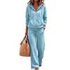 Women's Casual Hoodie Jacket Set for Fall and Winter, Comfortable Fashion Outfit