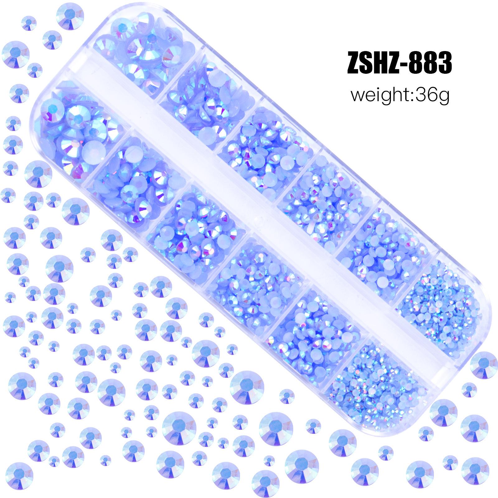 Коробка с 12 ячейками смешанных акриловых страз с плоским дном для DIY дизайна ногтей с мишками