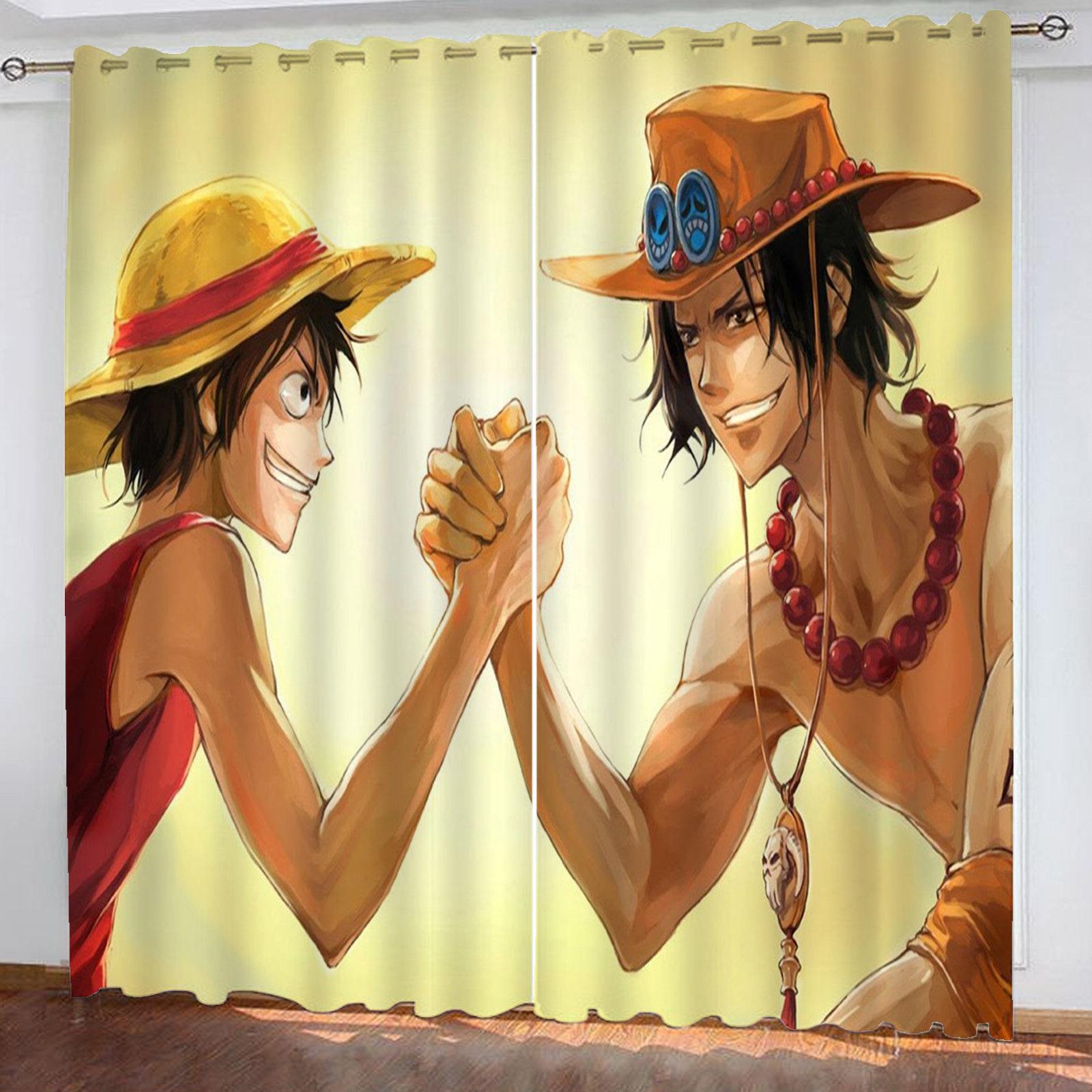 

Подарунки на Різдво One Piece Комікси з принтом Домашній декор Вітальня Спальня Штори для затемнення Кухонні аксесуари 183x160cm