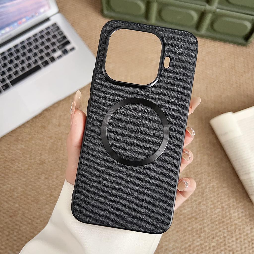 Pour Xiaomi 17T/17T pro coque Luxe Tissu Magnétique Givré Bord Doux couverture Pour Mi Xiaomi 17T pro Choc Pare-chocs Funda