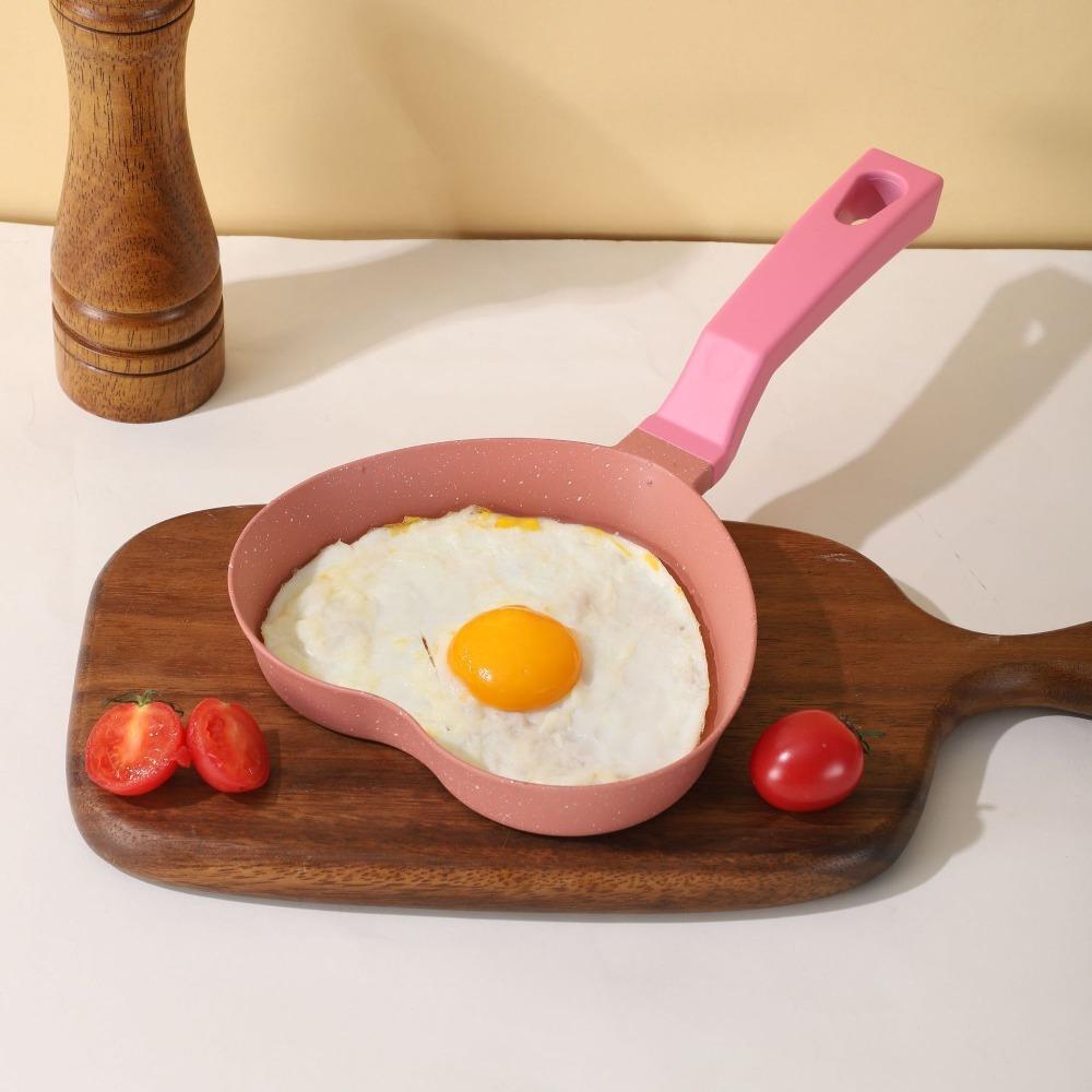 Flat-bottomed Egg Frying Pan Non-stick Hamburger Skillet Household Pancake Pan Kitchenware