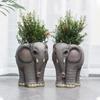 Formy do doniczek 3D Elephant Flower Pots Formy z żywicy epoksydowej Uchwyt na długopisy Świecznik Cementowa doniczka Formy silikonowe Dekoracje domu