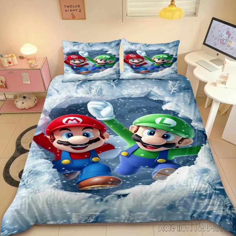 Anime gultasveļas komplekti Super Mario Bros