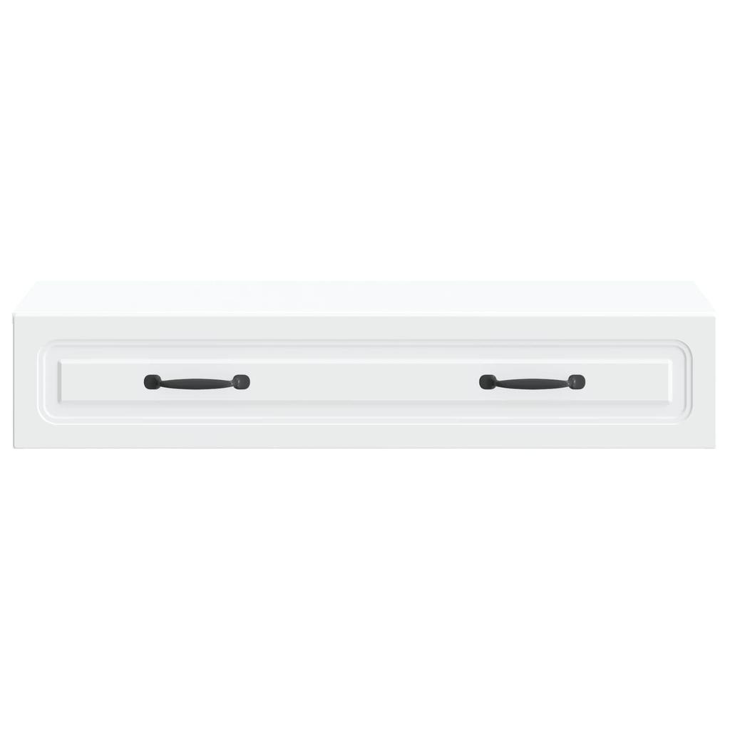 Wall Mounted Side Table White 87.5 x 34.5 x 17 cm