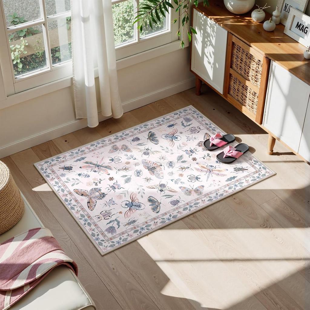 Floral Geometric Pattern Carpet Animal Print Anti Slip Floor Mat Living Room Bedroom Seasonal Decoration Indoor Area Carpet