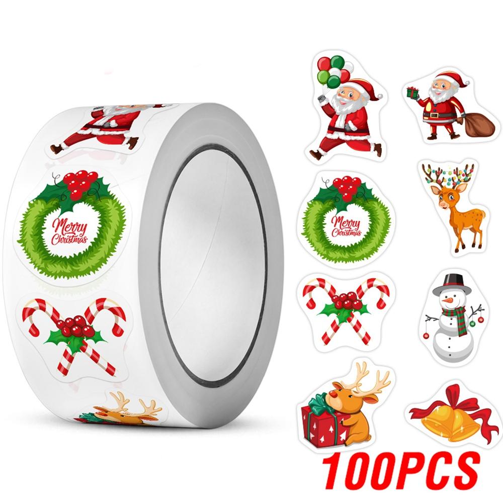 100-500Pcs High-Standard-Quality Merry High-Quality Christmas High-Quality Stickers High-Quality Cristmas High-Quality Xmas High-Quality Party