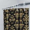 Golden Damask Shower Curtain Luxury Bath Decor For Home Bathroom Black Gold Waterproof Fabric 72X78 (183X200Cm)