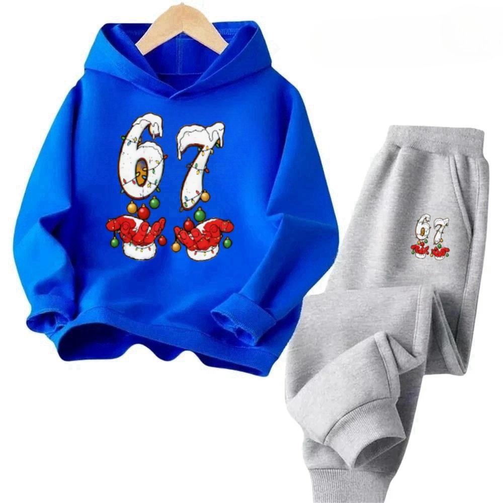 67 Hautfreundlicher Kinderanzug Hypoallergen 2-teilig Spielkleidung 2026 Kinder Bequemes Sweatshirt-Set