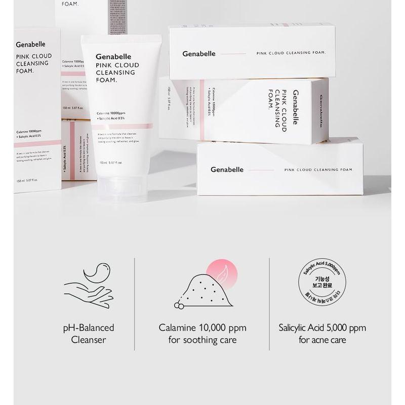 Genabelle Rosa Wolke Reinigungsschaum