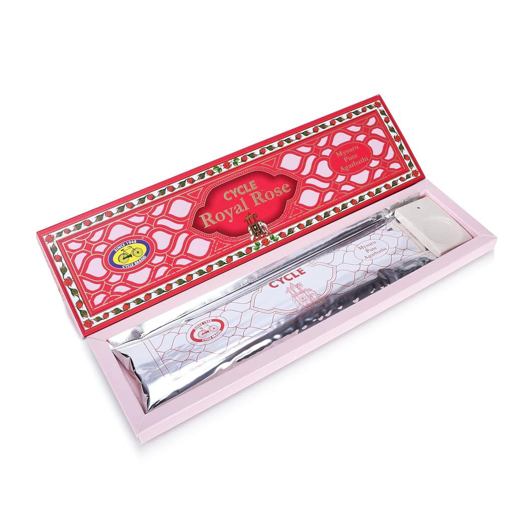 Cycle Pure Royal Rose Agarbathi Incense Sticks 30N – Fresh Rose Scent for Meditation, Relaxation & Home Fragrance