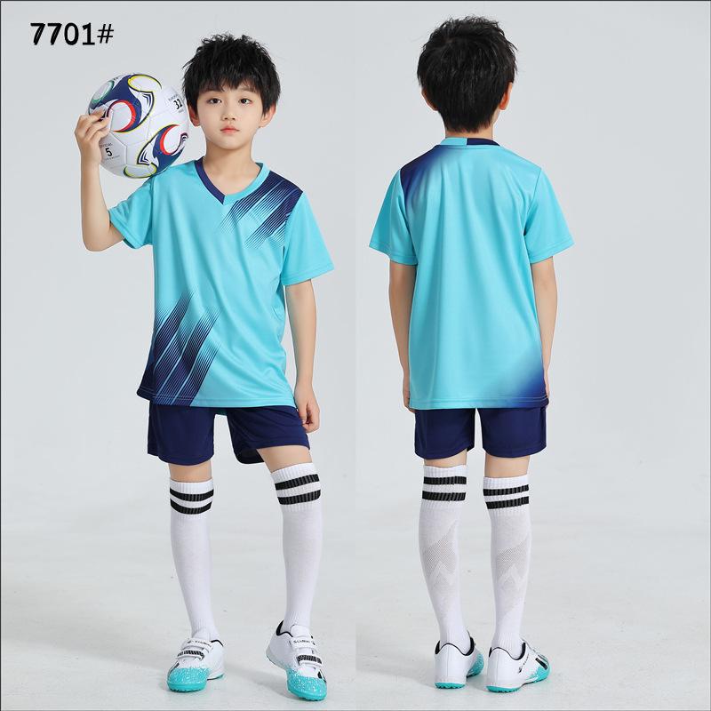 Children'S Football Jersey Short-Sleeved Suit Kindergarten Primary School Students Sports Competition Training Jersey