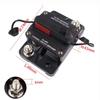 Insurance Seat Switch Overload Protection High and Low Temperature High Current Audio Fuse Seat RV Yacht Circuit Breaker