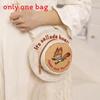 Sun Cute Canvas Hat Crossbody Bag With Lotso Nick Design Embroidery