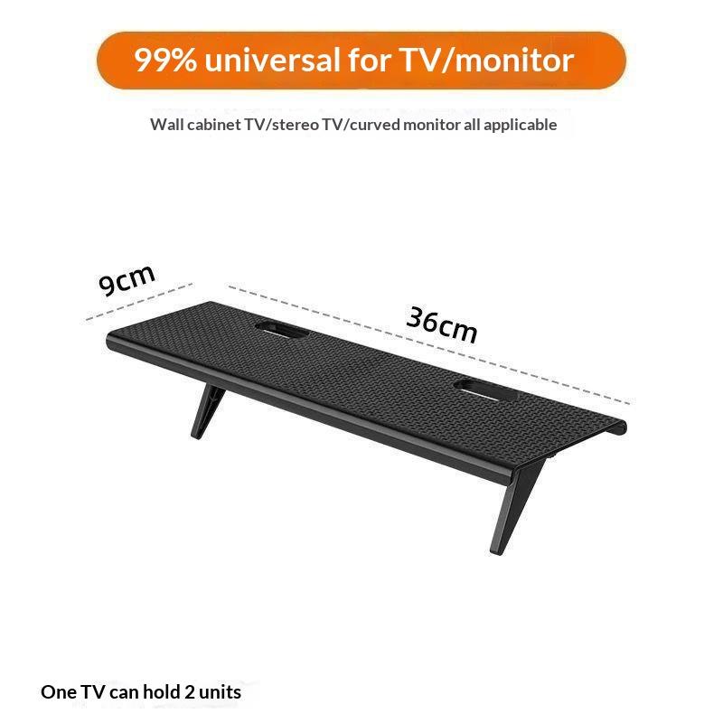 1Pcs Home Computer Monitor Screen Top Storage Rack Tv Screen Top Storage Shelf Tv Media Box Router Shelf Rack Home Organizer