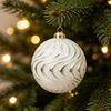 Plastic Christmas Tree Ornament Set with Assorted Painted Electroplated Hanging Balls for Holiday Decorations