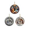 Nativity Hanging Decorations Acrylic Ornament Decorative Party Supplies for Bedroom Living Room Office Housewarming Farmhouse