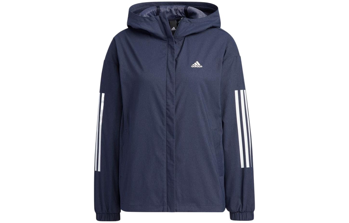 Adidas Jackets Women s Ink Blue Hooded Moderate Other IA5206 XS