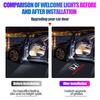 Honda Car Door Welcome Lights Projector Lamps Accessories For Civic FIT Accord Prelude CRV 5th City CRZ CRX Jazz HRV Pilot Vezel aja256