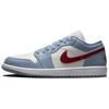 Air 1 Low Blu Whisper Dune Rosse Donna Scarpe da ginnastica Bianche Sail Blu-Grigio DC0774-164