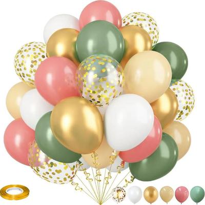 35pcs Pink, Green, and Purple Balloon Valentine's Day Birthday Wedding Decoration Anniversary Gender Revelation Arches Set