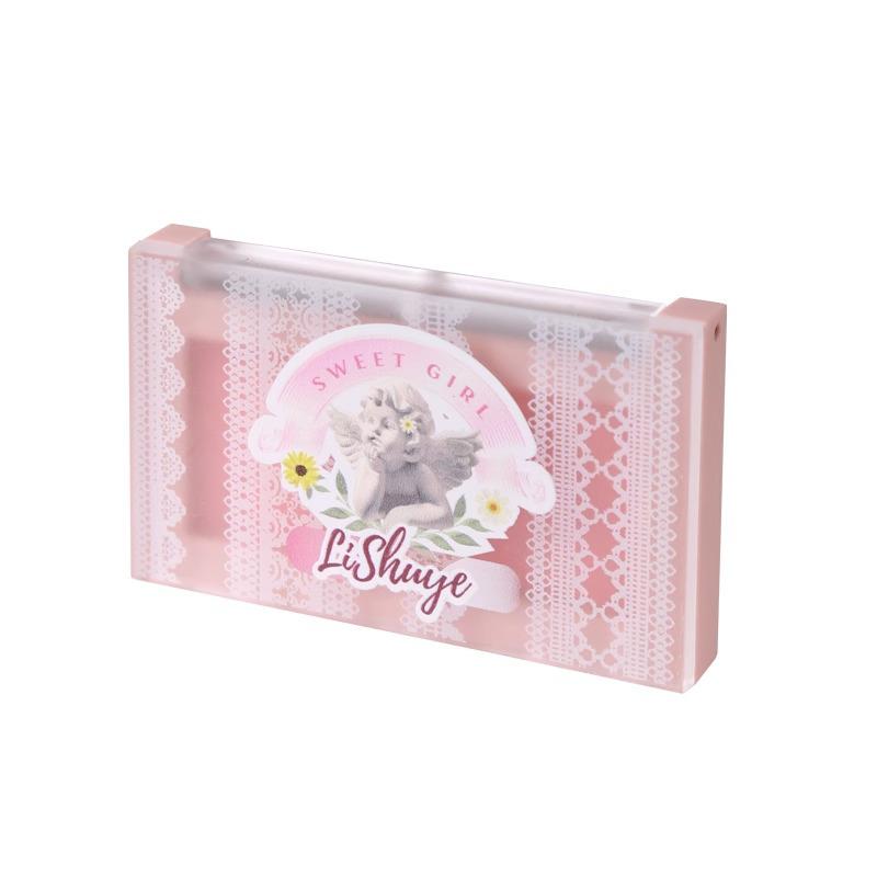 Lychee Secret Garden Blush: Brightening, Adherent Purple Makeup for a Girlish Glow with Puff