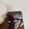 New summer solid color simple and fashionable women's handbag versatile single shoulder oblique span solid color women's small square bag