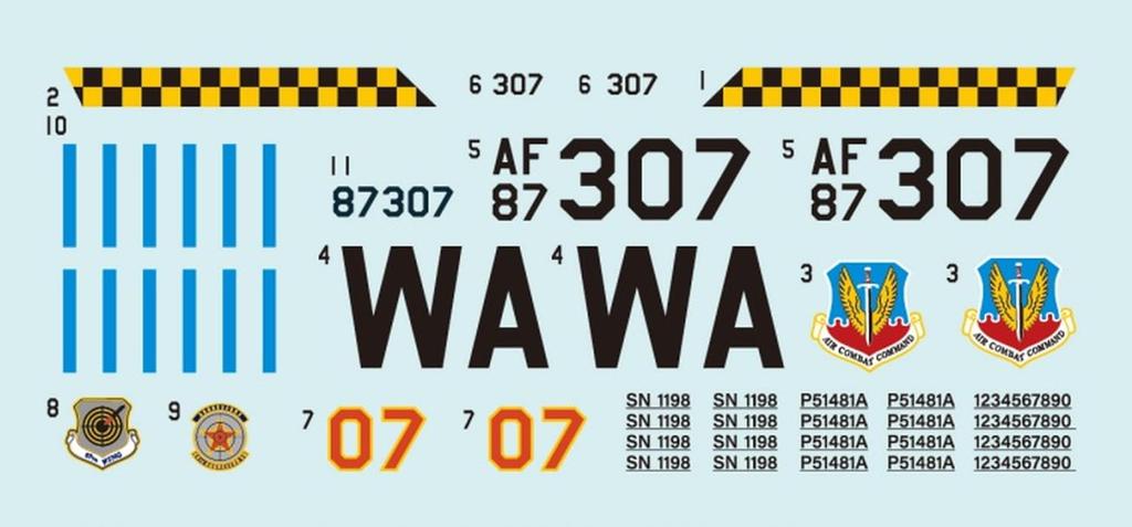 FabScale Block 32 Air Force 64th Aggressor Squadron Nellis AFB 2023 with Etched and 3D Printed Plastic Model Decals FABD72060 1/72 F-16C 87-0307 U.S.
