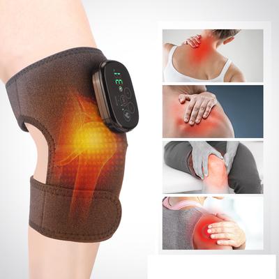Cuscinetto riscaldante per massaggio alla temperatura del ginocchio, cintura massaggiante per gambe e spalle con vibrazione elettrica