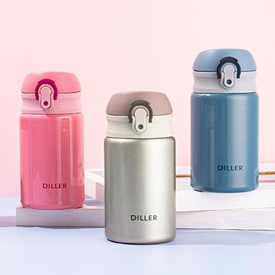 300ML Vacuum Flask Flip Lid Heat Preservation Compact Design Mini Insulated Stainless
