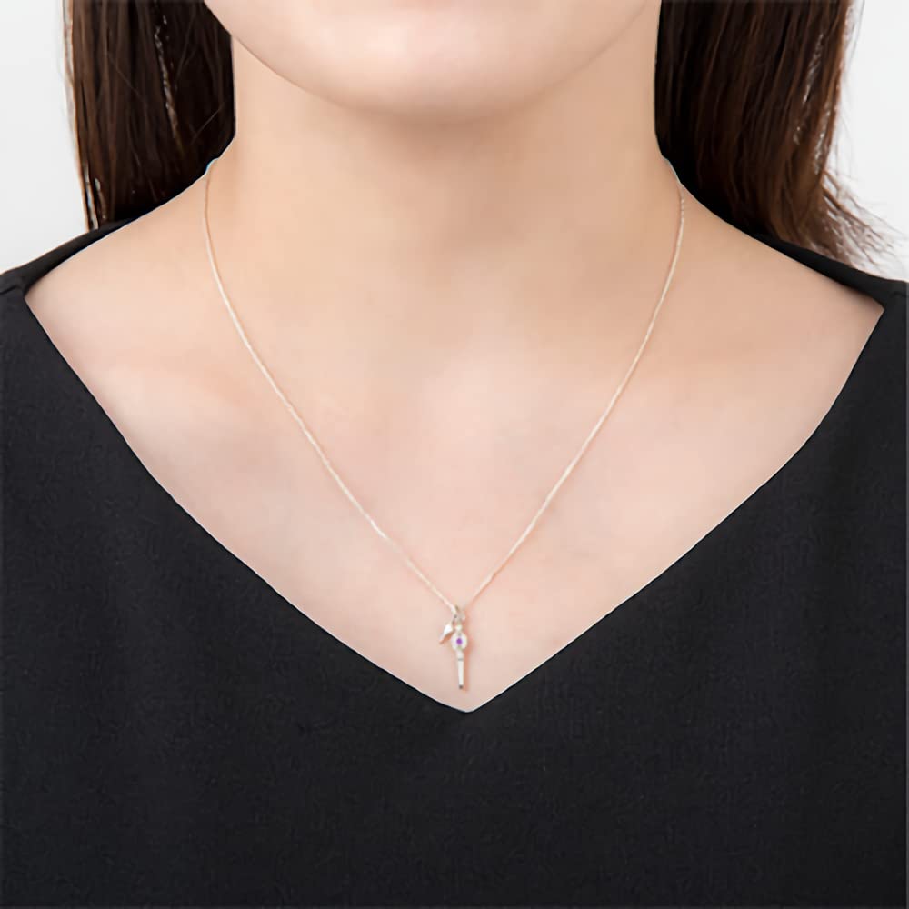 Disney Merchandise Necklace Magical Pen Candy Necklace Silver Accessory Jewelry Gift [U-Treasure] "Twisted Wonderland" / "Vill Schonheit" & /