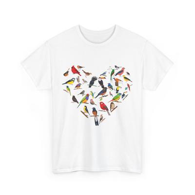 Vogelbeobachter Shirt, Vogelbeobachtung Vogelbeobachter Liebhaber Herz Vogelbeobachtung Damen Herren T-Shirt