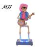 Skeleton Band Performance Toy Scary Animated Decoration, Lighted Halloween Prop Touch Control with Sound for Haunted House, Holiday Party Decor