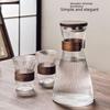 Gnas Chinese Style Heat-Resistant Glass Water and Tea Cup Set with Cold Water Kettle for Guests